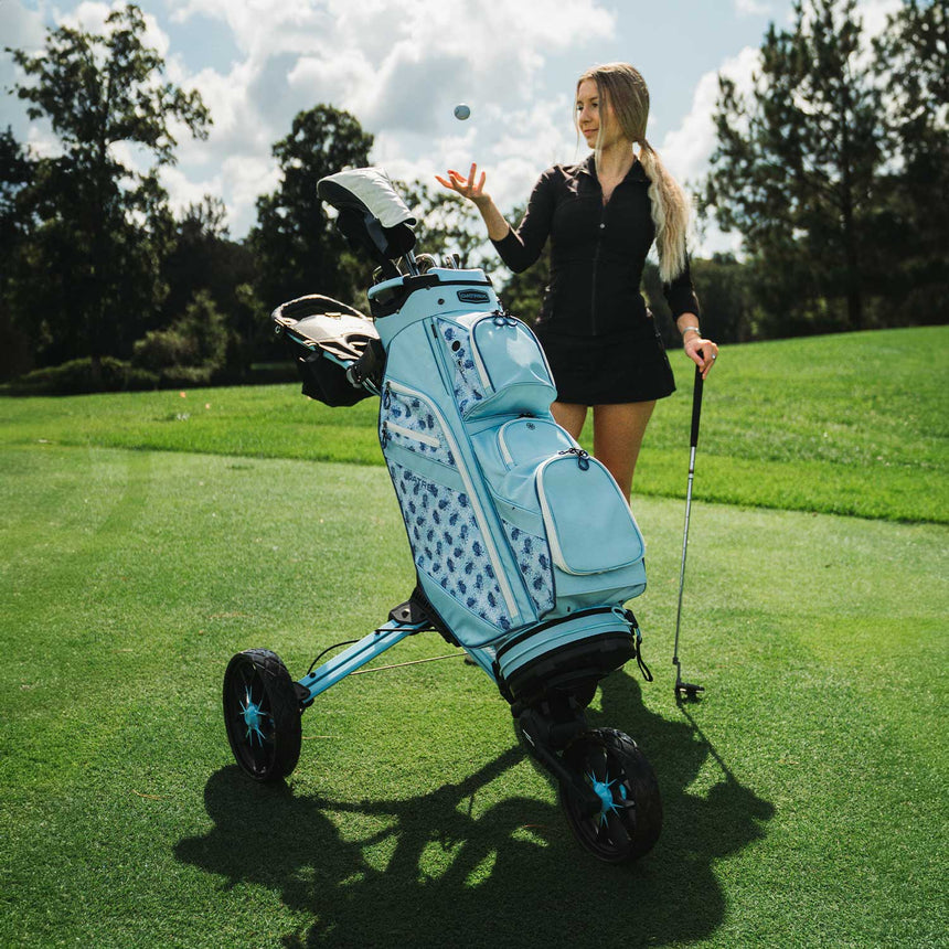 Nitron Auto-Open Golf Push Cart - Dynamic Brands