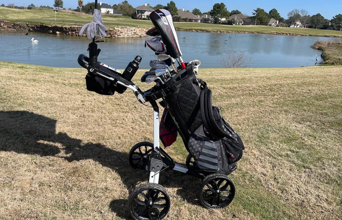 Golfer Geeks Reviews the Bag Boy Quad Pro Push Cart - Dynamic Brands
