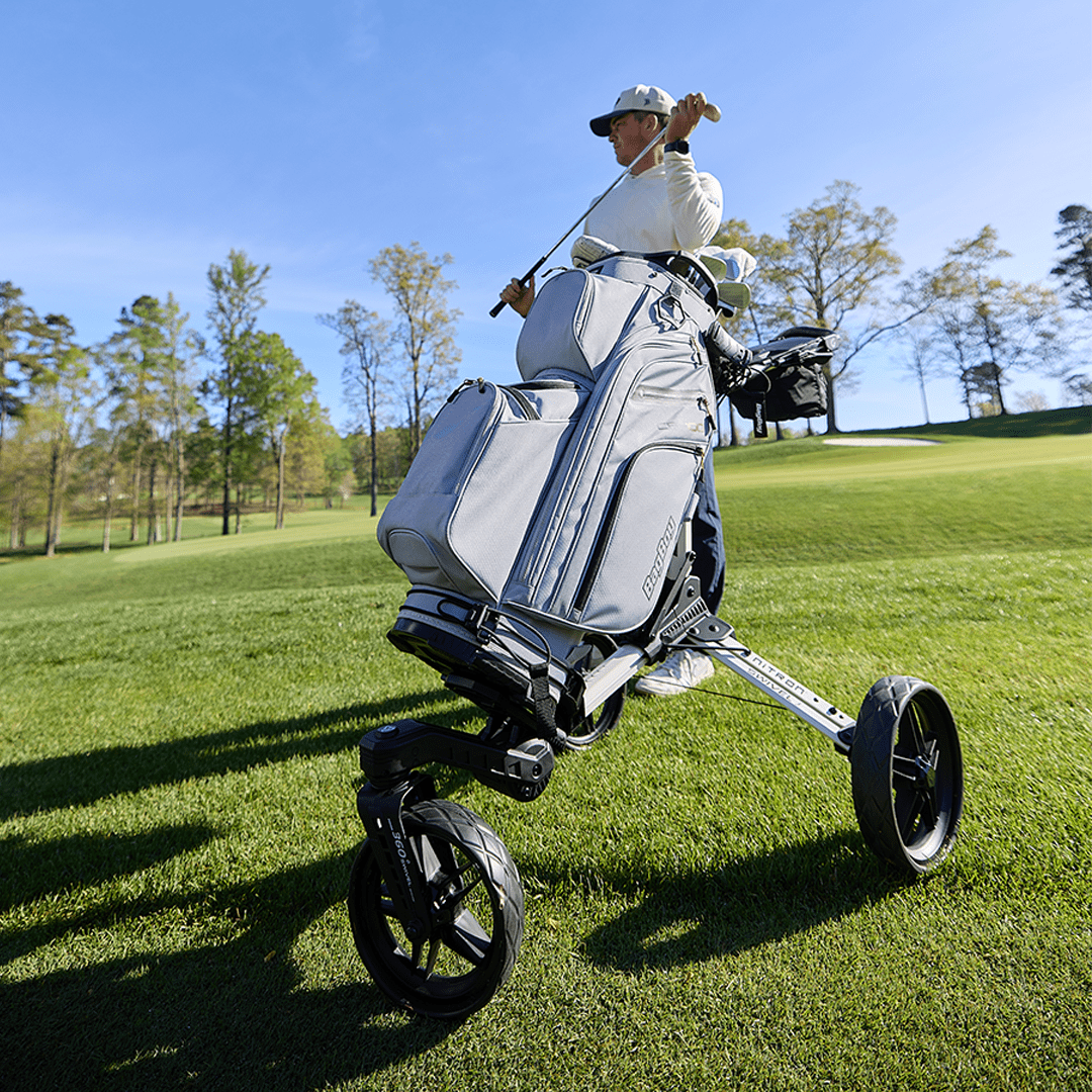 Nitron vs. Nitron Swivel — Which Bag Boy Push Cart Is Right for You? - Dynamic Brands
