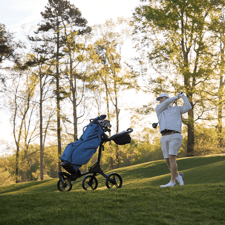 Is a Swivel Wheel Push Cart Worth It on Hilly Courses? - Dynamic Brands