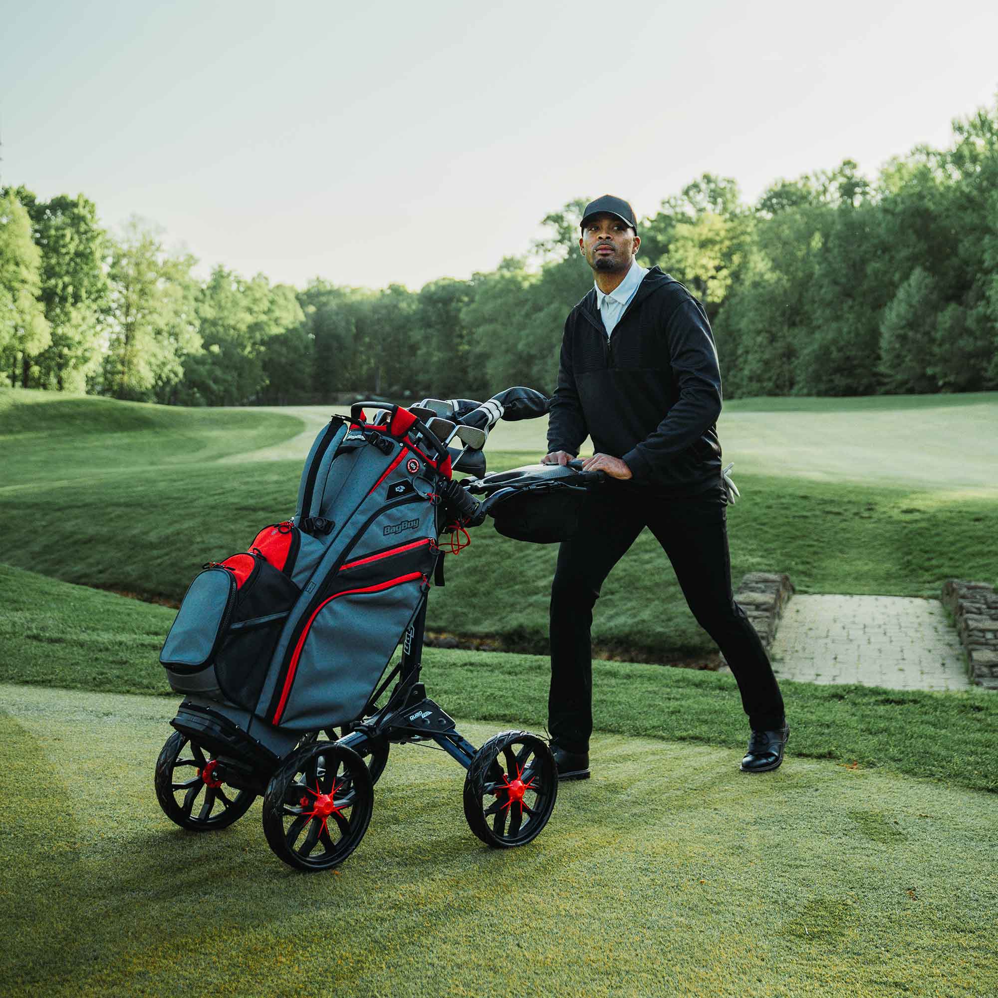 Bag Boy Quad Pro 4-Wheel Golf Push Cart – Dynamic Brands