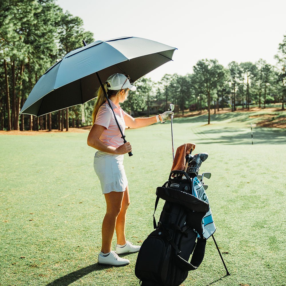 jordan half patio umbrella Haas-Jordan Golf Sunflector Umbrella